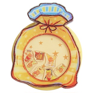 可爱牛皮纸袋星星人摇摇乐磁吸支架适用手机magsafe指环扣桌面女