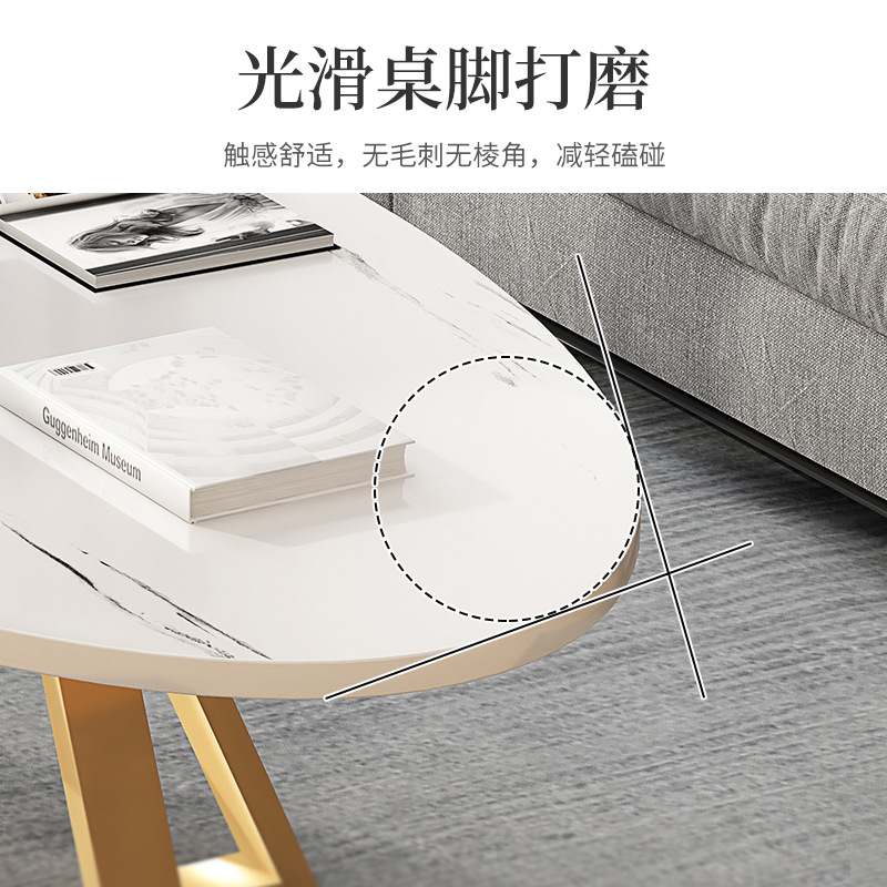 小户型客厅茶几小公寓办公室出租房会客厅简易轻茶几奢小桌子风小