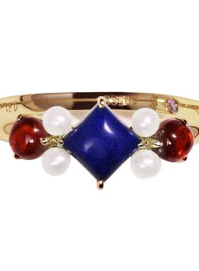 红宝石复古精致叠戴戒指