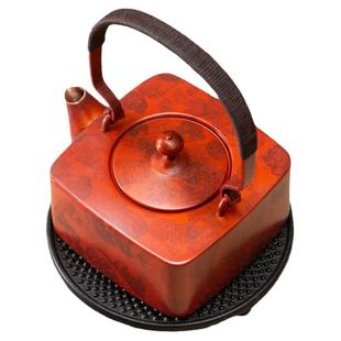 朱炳仁铜四合如意壶煮茶复古烧水铜壶茶壶春茶功夫茶具送人礼物