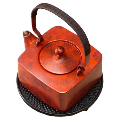 朱炳仁铜四合如意茶壶