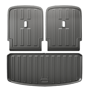 适用于25款小米YU7碳钎纹后备箱垫TPE尾箱垫子脚垫汽车内用2025新