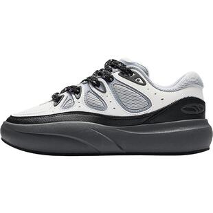 安踏龟背竹男板鞋厚底增高面包鞋潮流运动鞋112548074