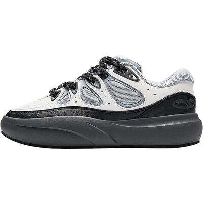 安踏龟背竹男板鞋厚底增高面包鞋潮流运动鞋112548074