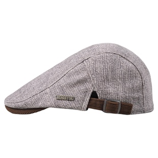 德西纳老钱风贝雷帽男士2025新款秋冬英伦风复古民国画家帽前进帽