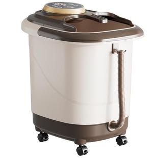 泡脚桶全自动熏蒸加热恒温按摩过小腿家用电动过膝高深养生足浴盆