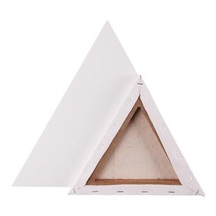 忆多三角形油画框带画布异形内框纯棉亚麻画布带框丙烯初学者创意美术绘画空白油画布板油画颜料材料工具