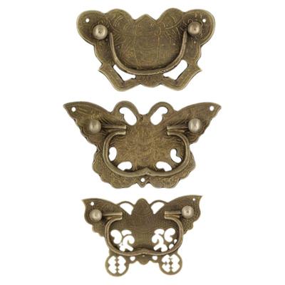 昊天斋抽屉复古老式铜拉手