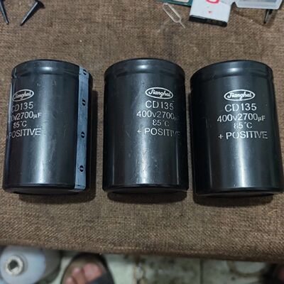 询价下单原装进口拆机江海CD135  400v2700uf 变频器电