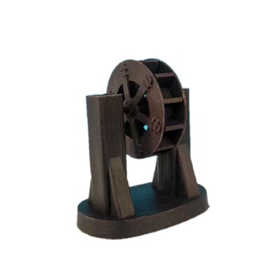 水循环水车转动水轮假山流水装饰