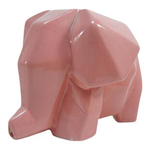 几何动物石膏娃娃玩偶陶瓷素坯手工diy存钱罐卡通素胚上色彩绘