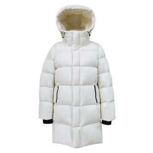 诗都奇2025款95白鹅绒抗寒超厚女款外套中长款显瘦保暖羽绒服女冬