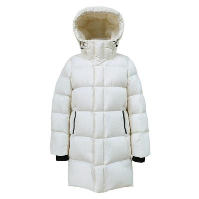 诗都奇新款95白鹅绒羽绒服中长款