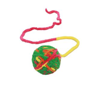 毛线铃铛球猫玩具逗猫幼猫磨牙猫咪球耐神器解闷用品编制球毛线团