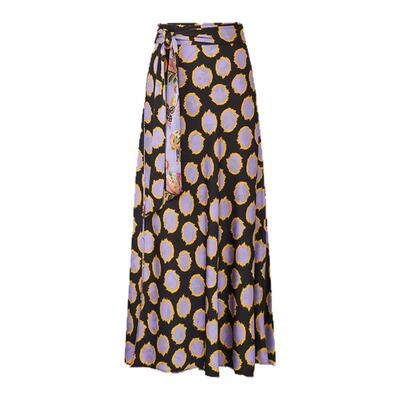 [双面穿]DVF2026春夏新款双面印花圆点双面垂缎半裙KM4T005