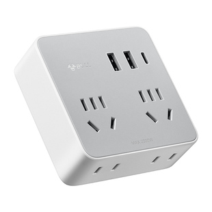 公牛86型插座移位改造家用多功能一转多孔扩展插排带开关无线排插