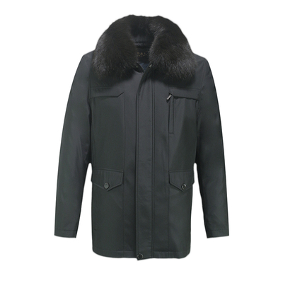 獭兔内胆狐狸毛领可脱卸尼克服