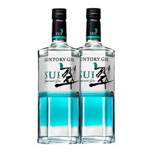 三得利翠金酒SUNTORY Sui杜松子酒基酒40度700ml无盒2瓶装
