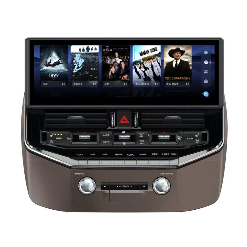 03-08丰田酷路泽LC100雷克萨斯LX470导航蓝牙Carplay360倒车影像