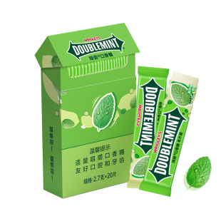 绿箭烟盒装口香糖绿群玫瑰花盒装抽抽盒薄荷味原味戒独立小包装烟
