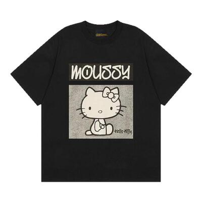 古力娜扎字母印花猫咪联名款情侣