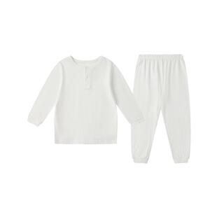 丽婴房【小桉叶】26夏季兰精天丝儿童薄款秋衣内衣套装家居空调服