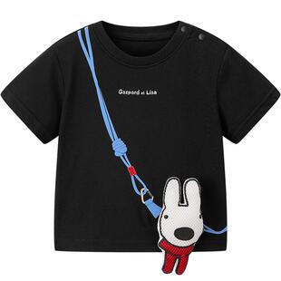 MINIPEACE×卡斯波和丽莎联名太平鸟童装男童短袖T恤上衣简潮夏款
