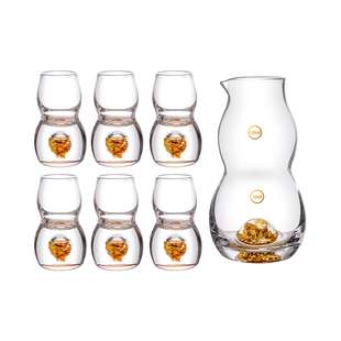 mumu金箔葫芦白酒杯新年送长辈领导爸爸实用的过年礼物高档礼盒装