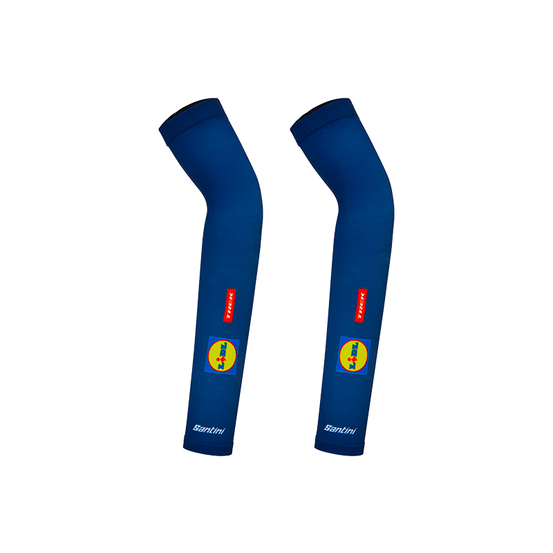 TREK崔克Santini Lidl-Trek彈力透氣舒適貼合車隊(duì)版保暖臂套