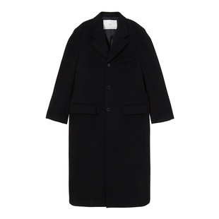 Dunst2025冬季新品中性风单排三粒扣山羊绒大衣外套UDCO4D121