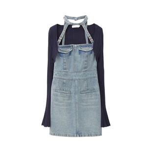 REVAN芮范设计师款辣妹风两件套连衣裙RM11102128