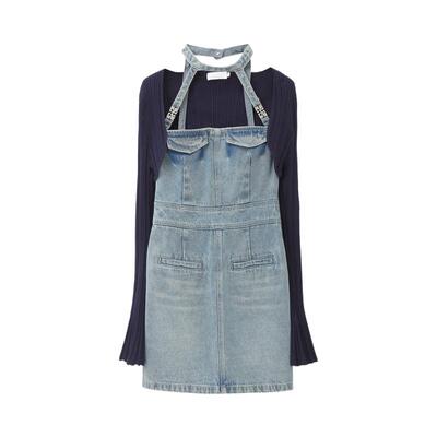 REVAN芮范设计师款辣妹风两件套连衣裙RM11102128