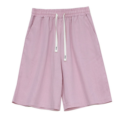 高腰高个子冰丝中裤阔腿加长