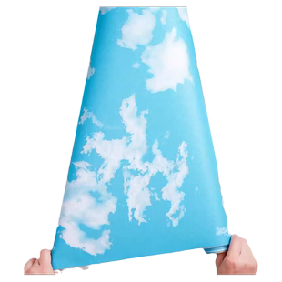 天花板贴纸自粘吊顶房顶翻新客厅卧室墙贴纸墙顶装饰蓝天白云墙纸