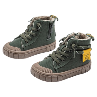 m1m2西班牙童鞋儿童马丁靴2025新款加绒保暖男童棉鞋高帮女童棉靴