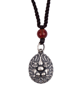 九尾狐狸吊坠纯银原创复古