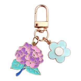 绣球花文创钥匙扣包包背包书包挂件钥匙圈挂饰挂扣车钥匙装饰饰品