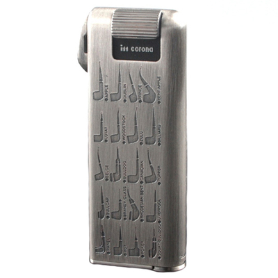 日本烟斗皇冠充气打火机纯铜斜火