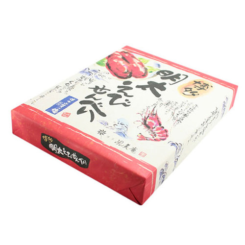 日本直邮博多风美庵明太子海老鲜虾仙贝米饼虾煎饼零食礼盒装27枚