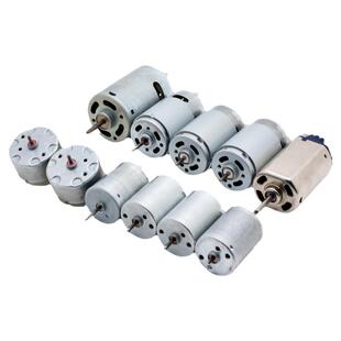 马达直流大功率大扭力电机马达模型玩具短轴长轴高转速电钻3-24V