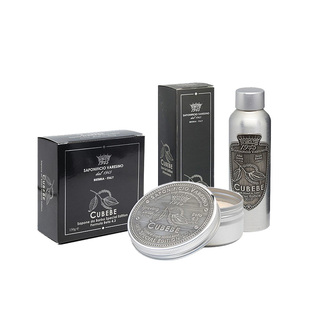 SV1945大溪地栀子花剃须护理套装须后水剃须皂 手动剃须舒缓润肤