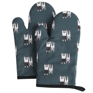 SADULT原创可爱微波炉烤箱烘焙砂锅隔热棉耐高温防烫手套厨房加厚