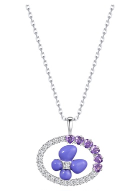 桑蕾镜面梦彩蝶项链女时尚潮流原创设计2026年春新款爆款