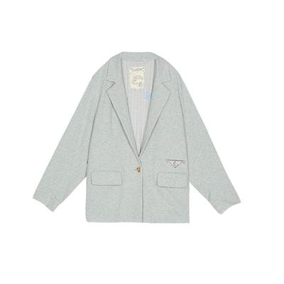 谜底解构感西装外套女2025春季新品通勤风后背拼接西服251MW0029