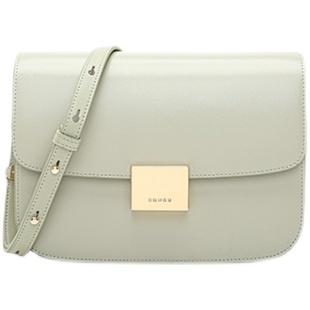 红谷女包2025新款时尚牛皮单肩包潮流豆腐包斜挎小方包结婚新娘包