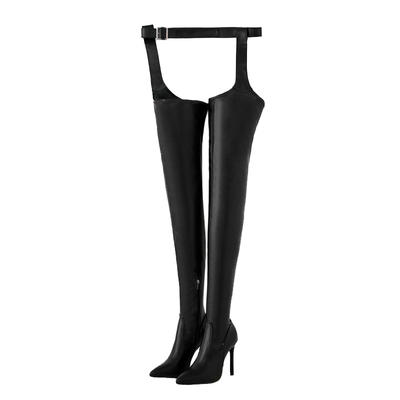 超高跟过膝靴细跟长筒靴欧美