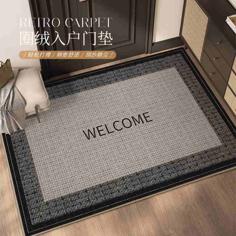 入户门垫进门地垫2024免洗绒感脚垫家用可新款防滑圈裁剪耐脏高级