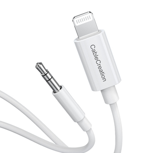 cablecreation苹果aux音频线车用
