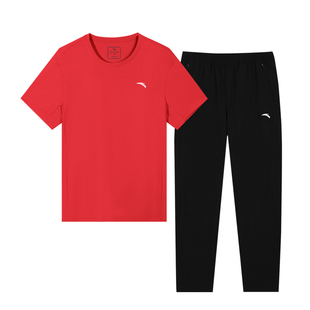 安踏运动套装男女冰丝速干衣t恤短袖跑步长裤团购定制队服工作服