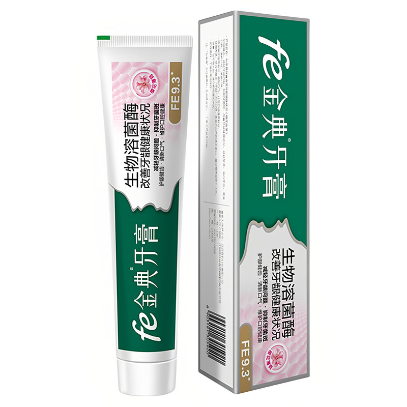 fe金典牙膏改善牙龈牙周口腔健康樱花薄荷护龈健齿不含氟FE9.3